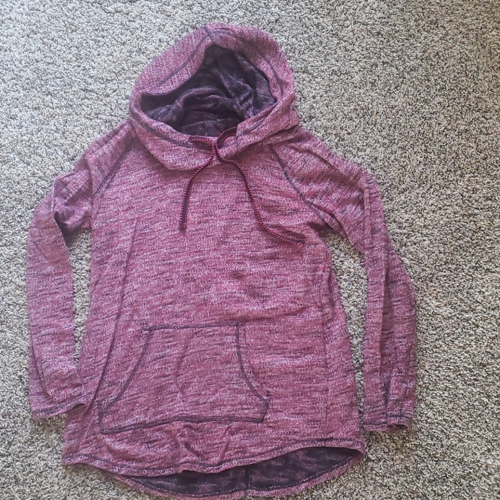 Cowl neck hoodie